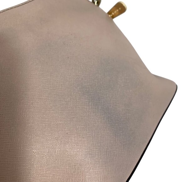 MICHAEL KORS Pale Ballet Pink Leather Domed Satchel Handbag Crossbody - Picture 4 of 15